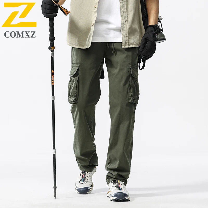 2025 New Cargo Pants Men's Summer Streetwear Relaxed Casual Trousers Apparel Minimalist Versatile Style Lightweight Sweatpants - Image 4