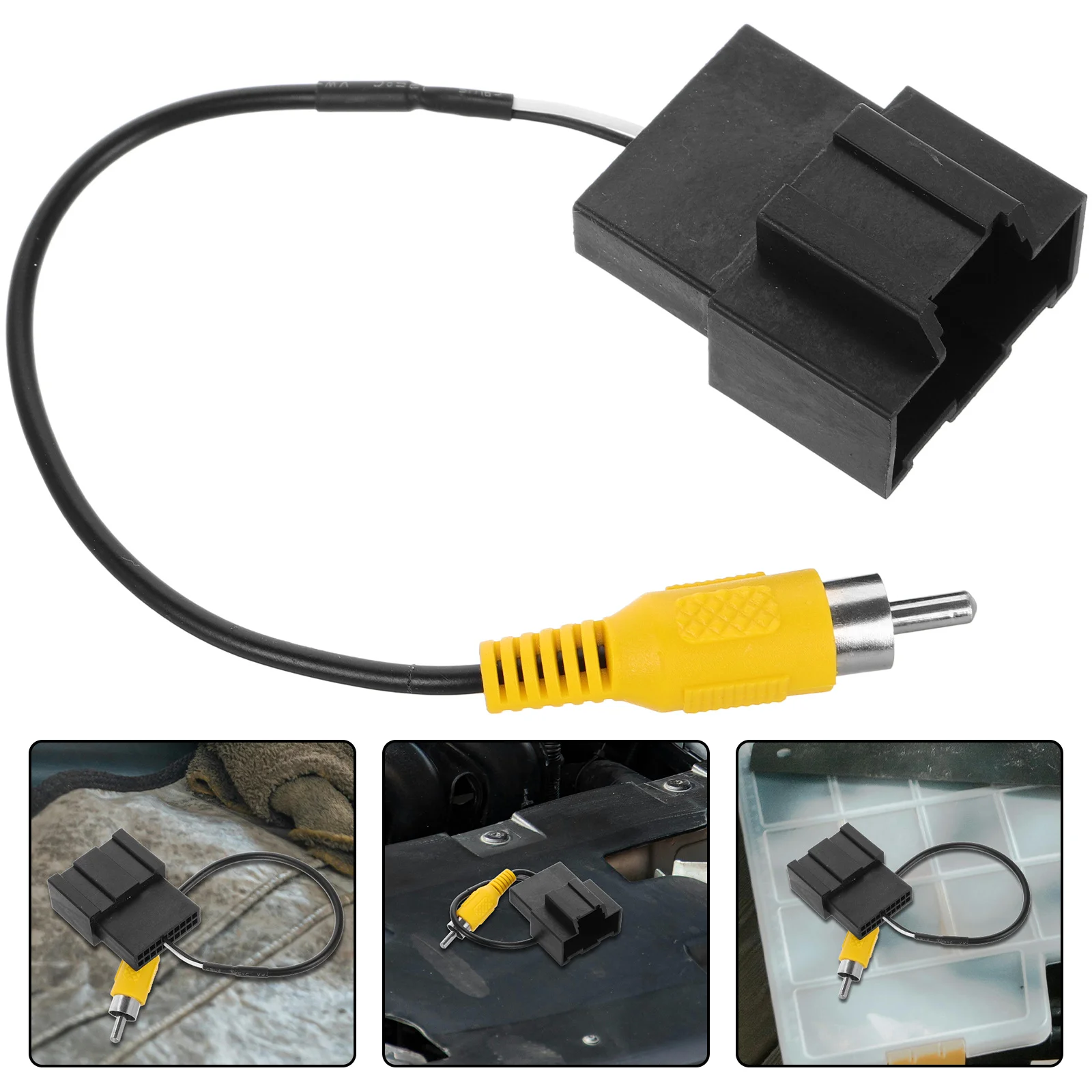 

Auto Reversing Camera Cable Car Parts Durable Easy Installation Clear Safety Backup Camera Dash Cam Cables