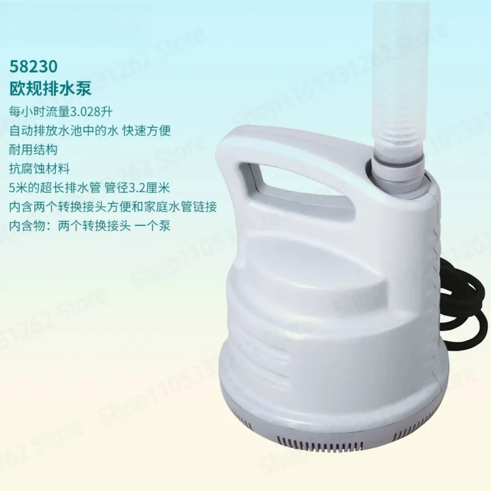 Large Swimming Pool Heater, 220V Electric Water Heater for Pool Filter Pump, Drainage Submersible Pump and Heating Rod