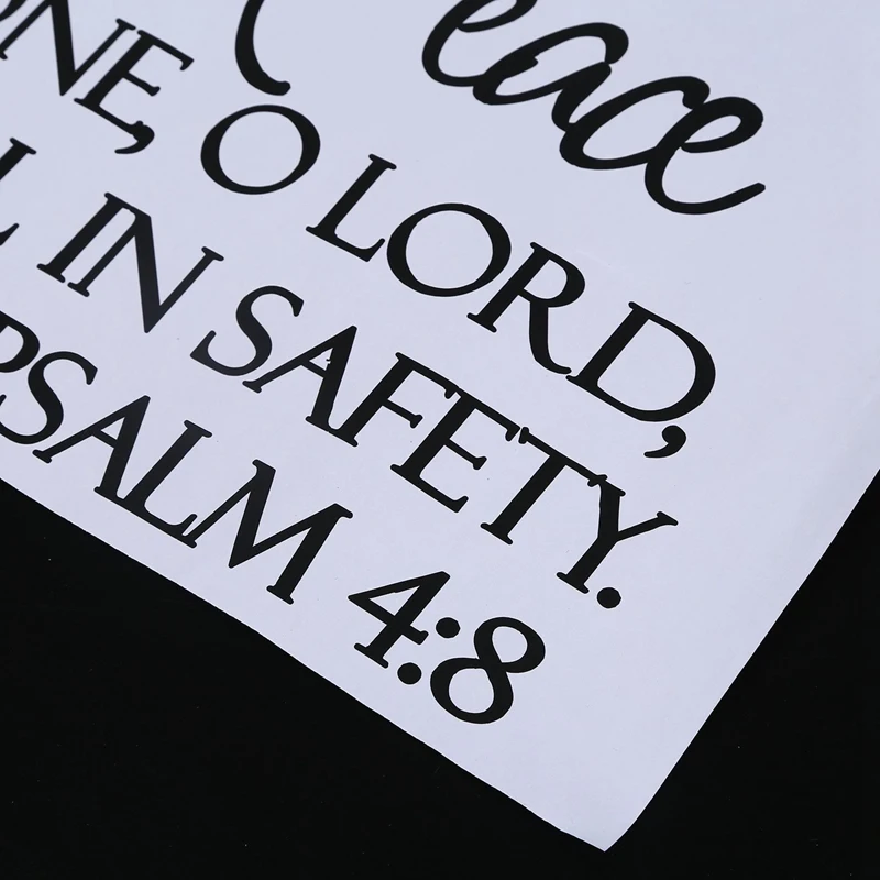 

【RECOMMEND】Sleep In Peace Psalm 4:8 Bible Verse Lettering Wall Decal Decor Quote Inspire