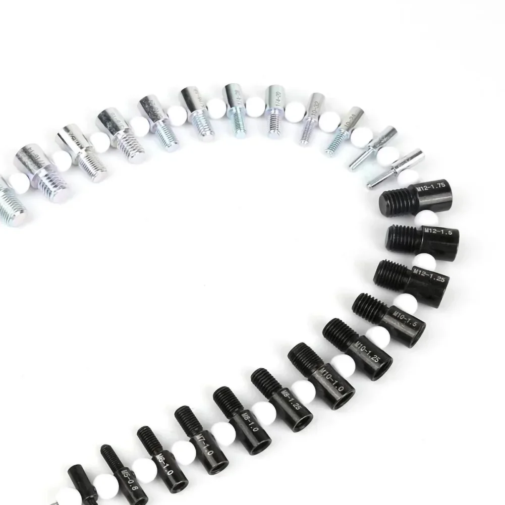 Verificador de verificação de rosca de parafuso de porca de parafuso métrica imperial 26 medidor de tamanho macho/fêmea