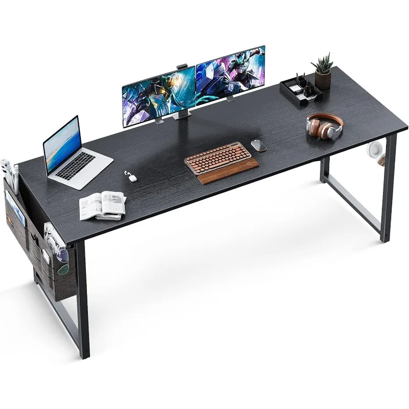 

40 inch Super Large Computer Writing Desk Gaming Sturdy Home Office Desk, Work Desk with A Storage Bag and Headphone HooK