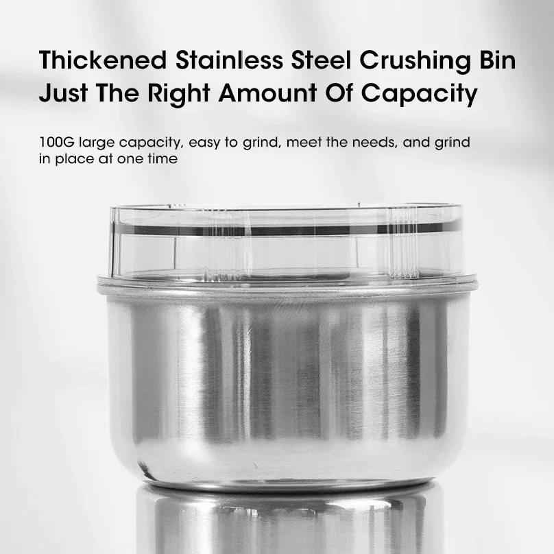 مطحنة كهربائية صغيرة منزلية 300 مللي متناهية الصغر طاحونة أغذية الأطفال مطحنة القهوة مطحنة التوابل والفلفل مطحنة الحبوب 4 شفرات #2