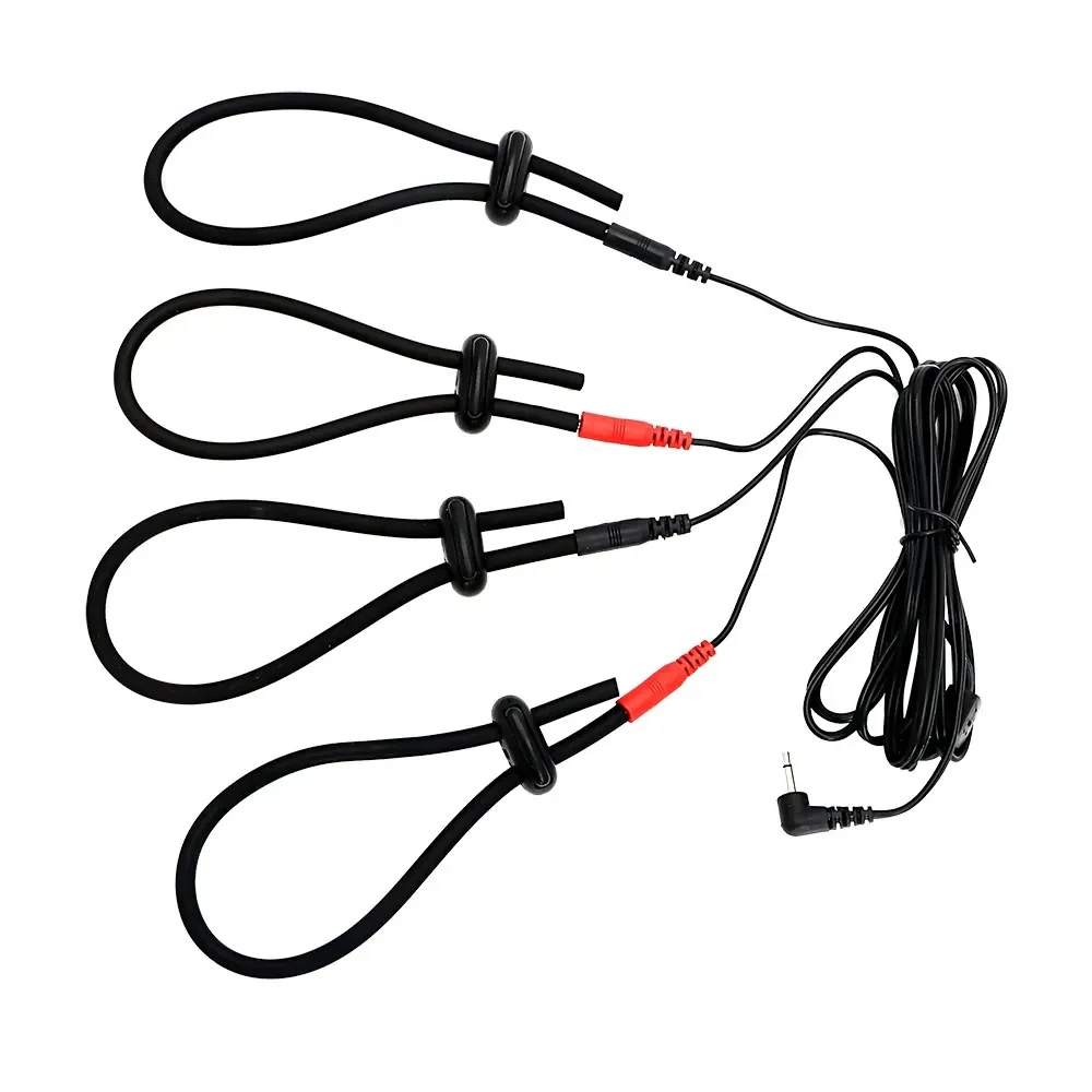 Electric Shock Silicone Loops Cock Ring,BDSM Electro Stimulation Penis Extender Men Enlarger Masturbator,E-stim Medical Sex Toys