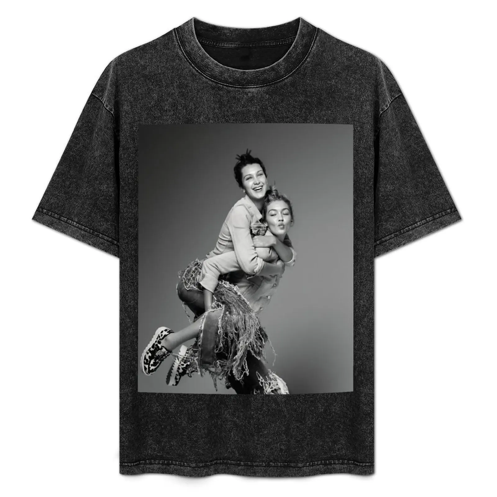 BELLA & GIGI HADID T-Shirt Daily Wear Print T-Shirt