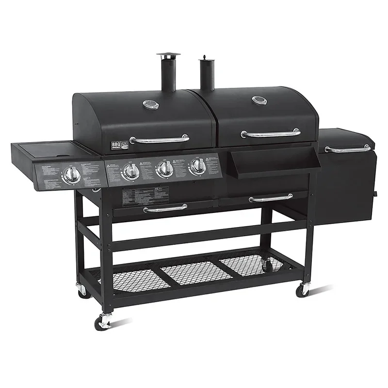 

American charcoal, gas grill, commercial courtyard villa, smoke grill, large grill