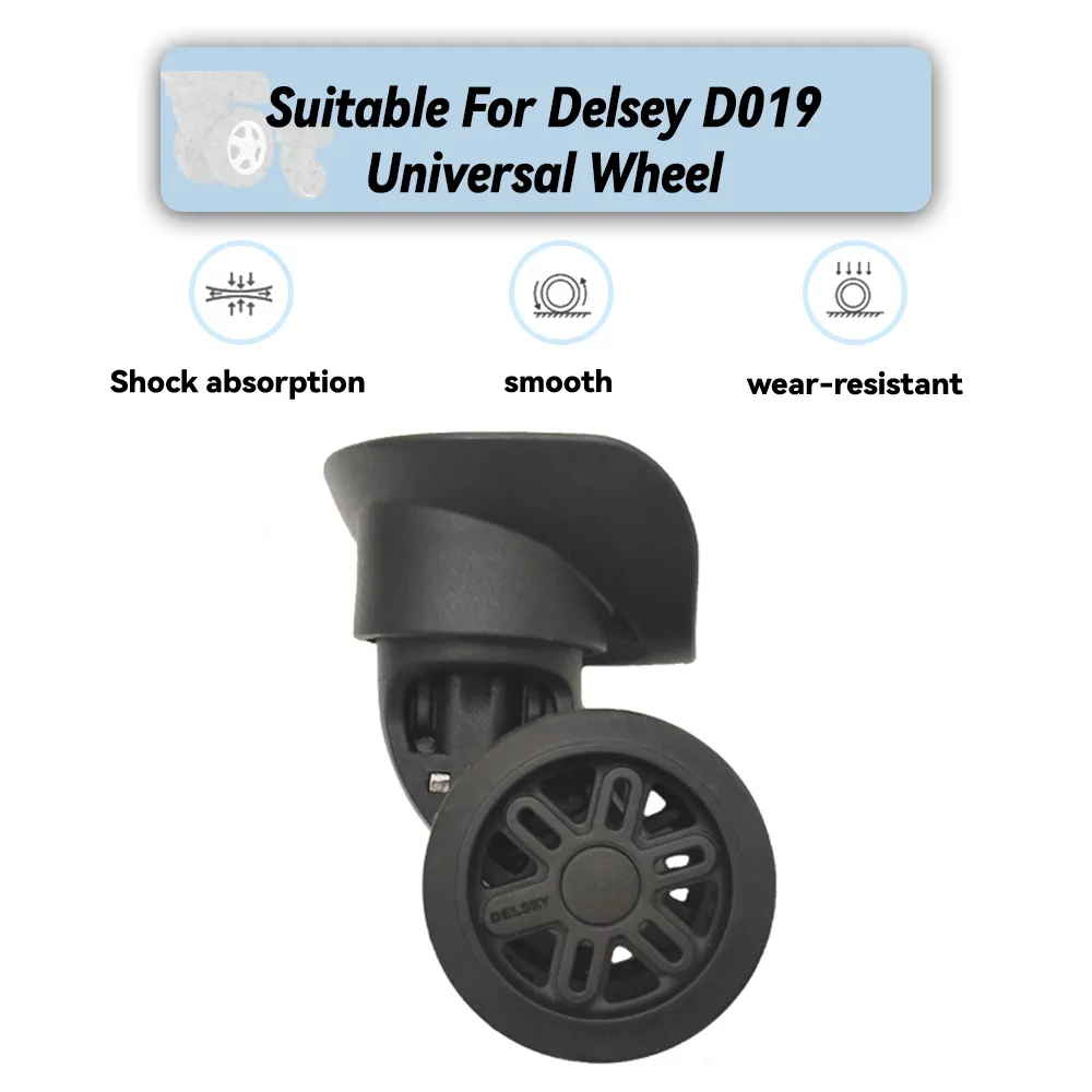 

For Delsey Hard-Shell Luggage Replacement Wheels - Removable Spinner Wheels with Scratch-Resistant PU Material