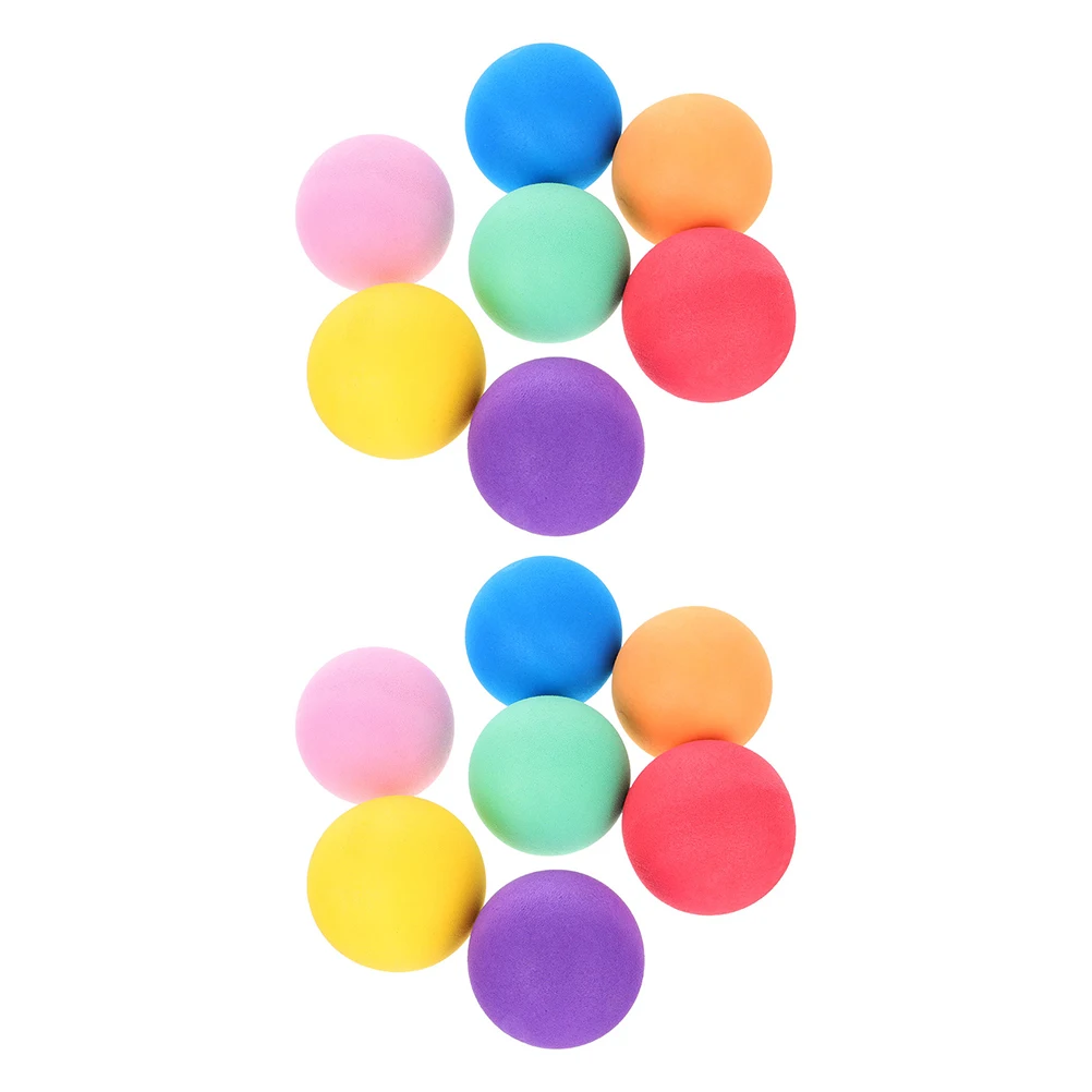 

12 Pcs Ocean Ball Soft Sponge for Toddlers Kids Playground Eva Bouncing Balls Colors Lightweight Portable Indoor