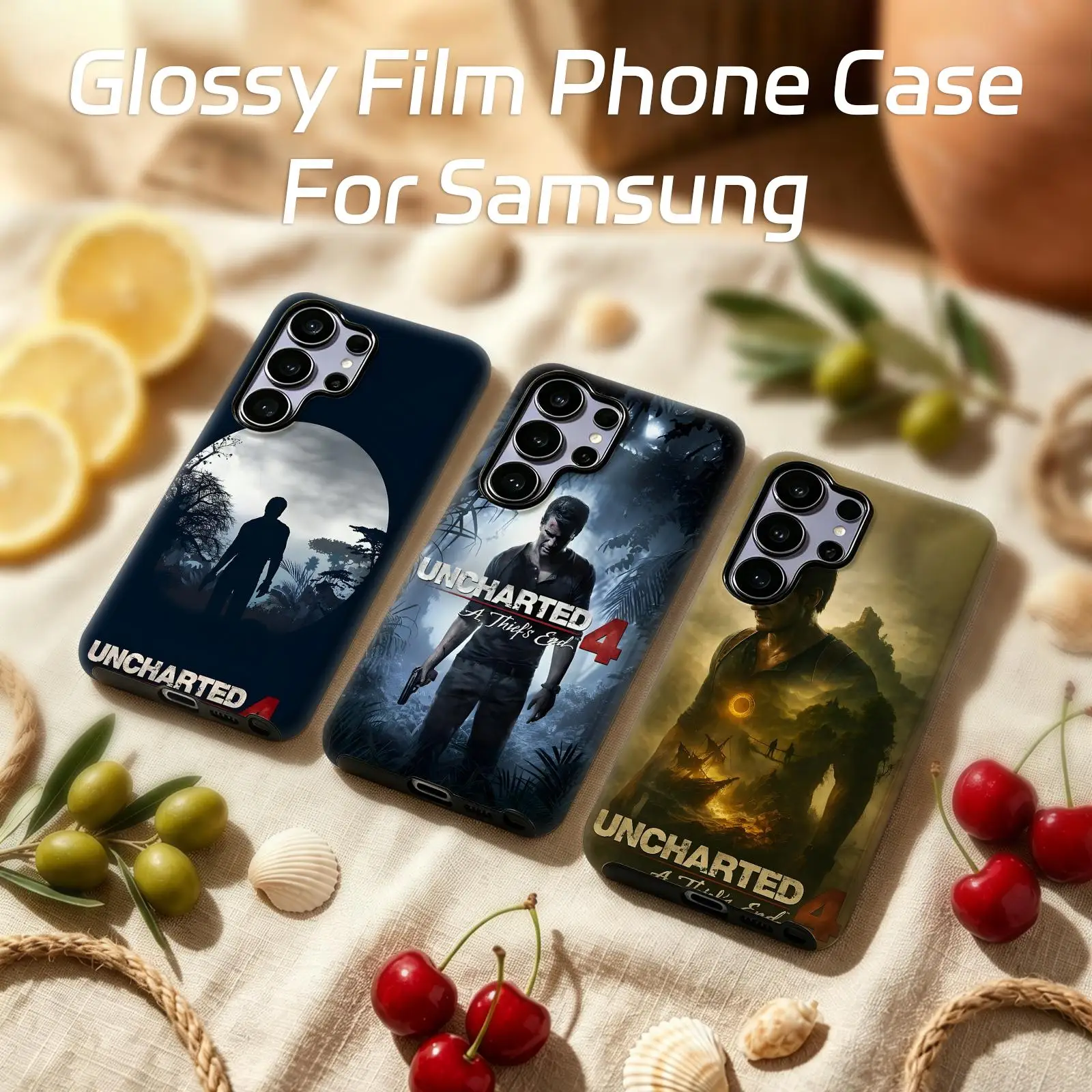 hot game Uncharted 4 A Thief's End  Phone Case For Samsung Galaxy S26 25 S24 S23 S22 S21 Ultra Glossy Film Phone Case