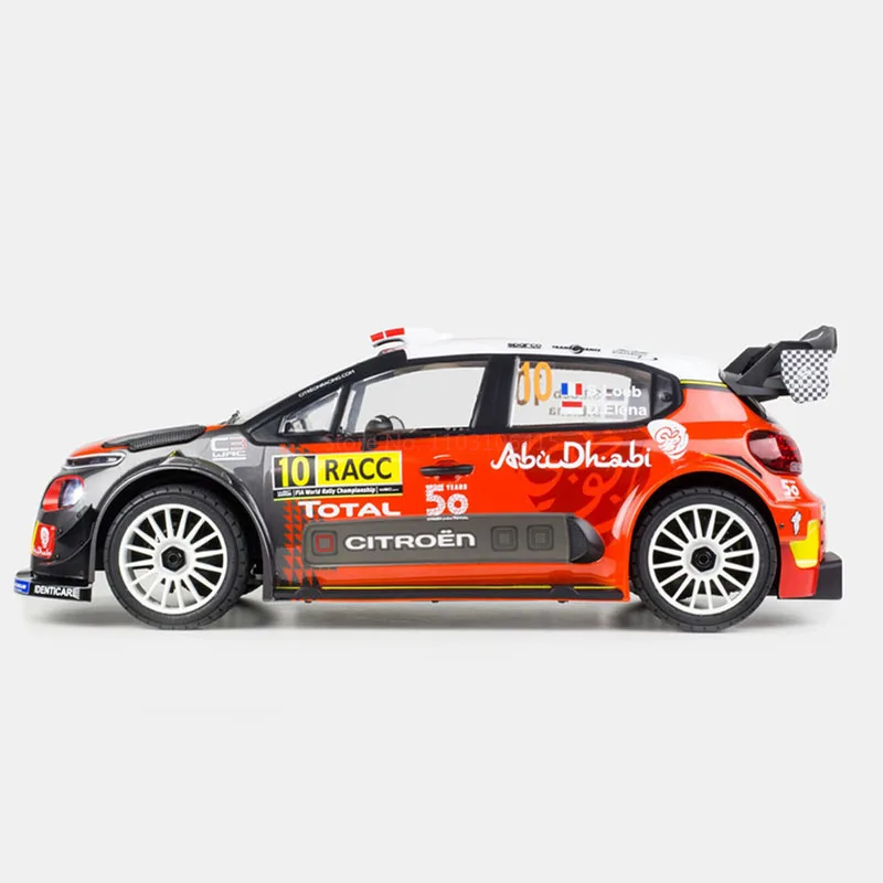 Km Thunder 1:7 New Rally Car Simulation Citroen C3 With Light Group Rc Remote Control Electric Model Car Off-Road Vehicle
