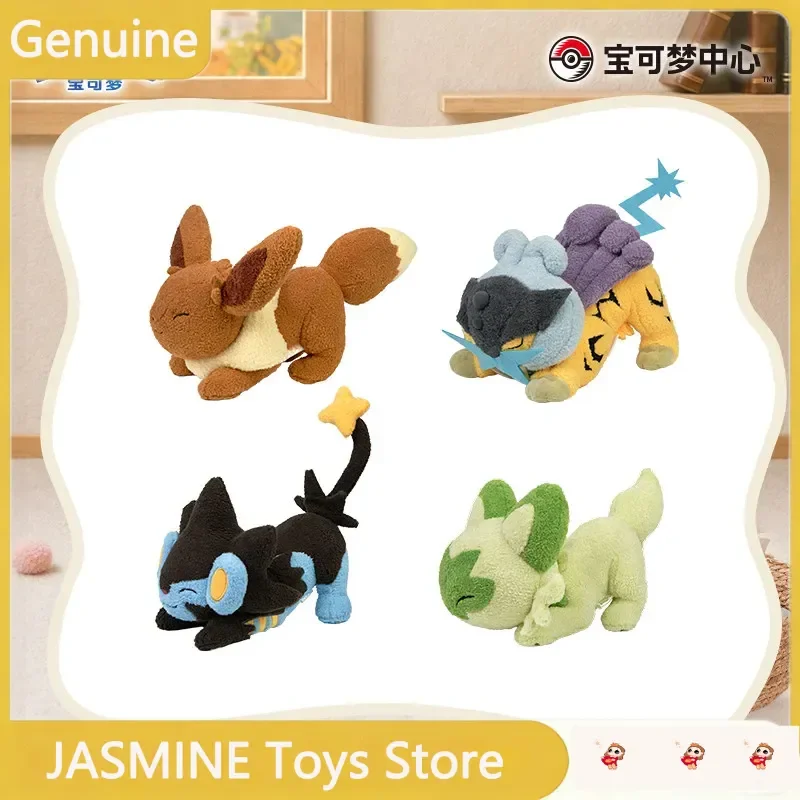 autentico-pokemon-peluche-de-la-serie-lazy-stretching-colgante-eevee-muneco-de-compania-new-leaf-meow-coleccionables-regalos-festivos
