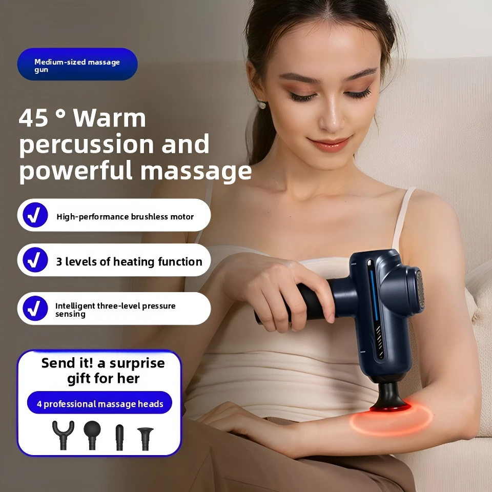 

Portable Button Fascia Gun Deep Tissue Massage Mini Lightweight And Adjustable Speed Massage Equipment Suitable For The Body