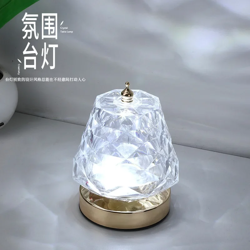 Water Ripple Dynamic Projection Lamp Bedroom HD Starlight Night Light Children's Romantic Rotating Rose Atmosphere Table Lamp