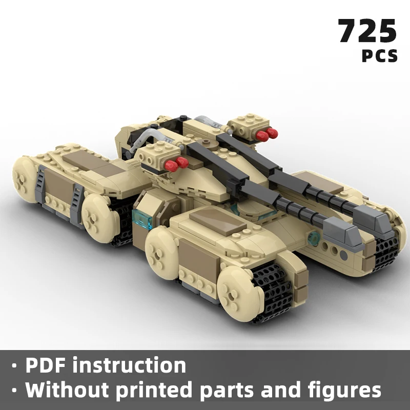 command game Mk. III tank bricks sci-fi battle military combat vehicle blocks armored truck moc transport display laser cannons