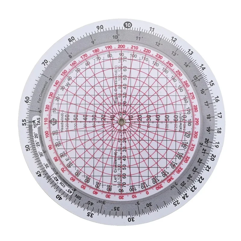 Flight Computer Training Flight Ruler Circular Navigation Calculation Tool For Aviation Slide Rule Plotter
