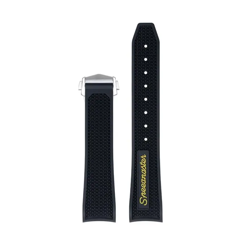 

Rubber Watchband For Omega Speedmaster 20mm 22mm Watch Strap Stainless Steel Deployment Buckle