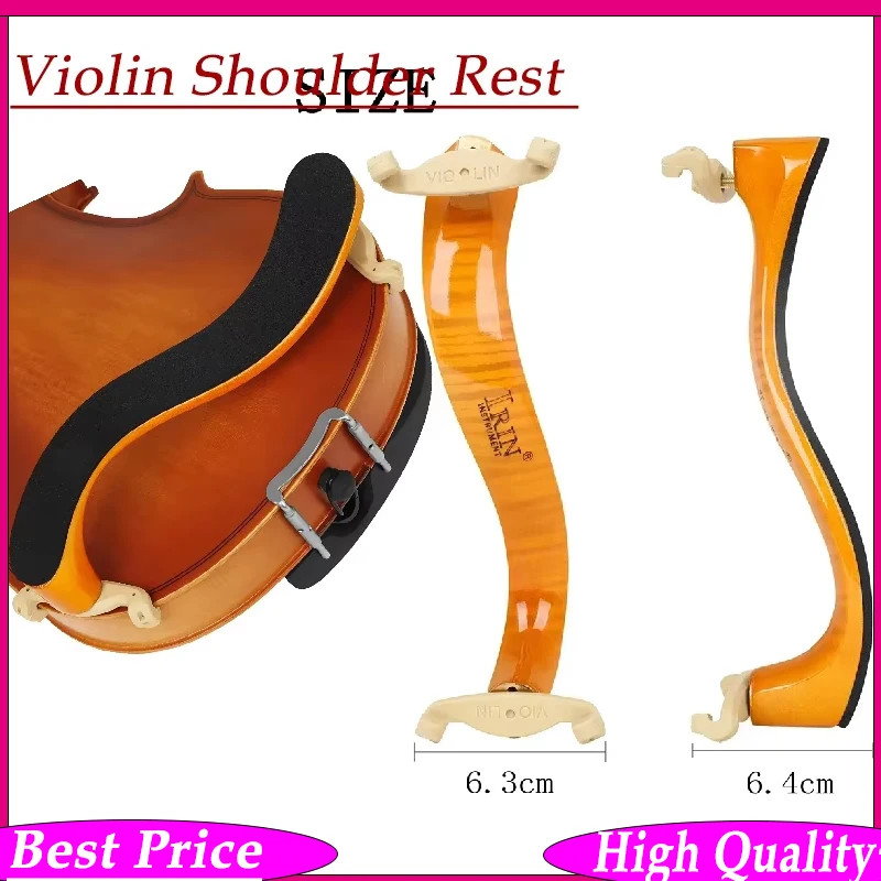 

Подставка для скрипки IRIN 4/4 Vintage Maple с регулируемыми белыми ножками для снижения нагрузки на плечо, аксессуар для скрипки