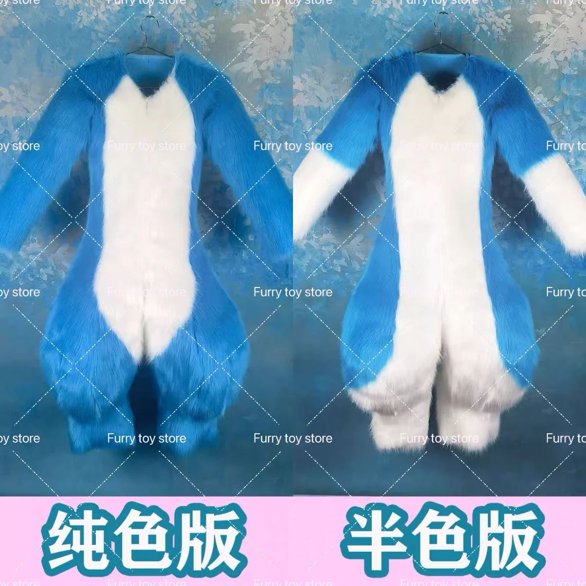 22-kolorowy futrzany kombinezon dla zwierząt Fursuit Wearable Furry Cute Furry Cosplay Costume Furry Suit Full Set Handmade Comic Sho