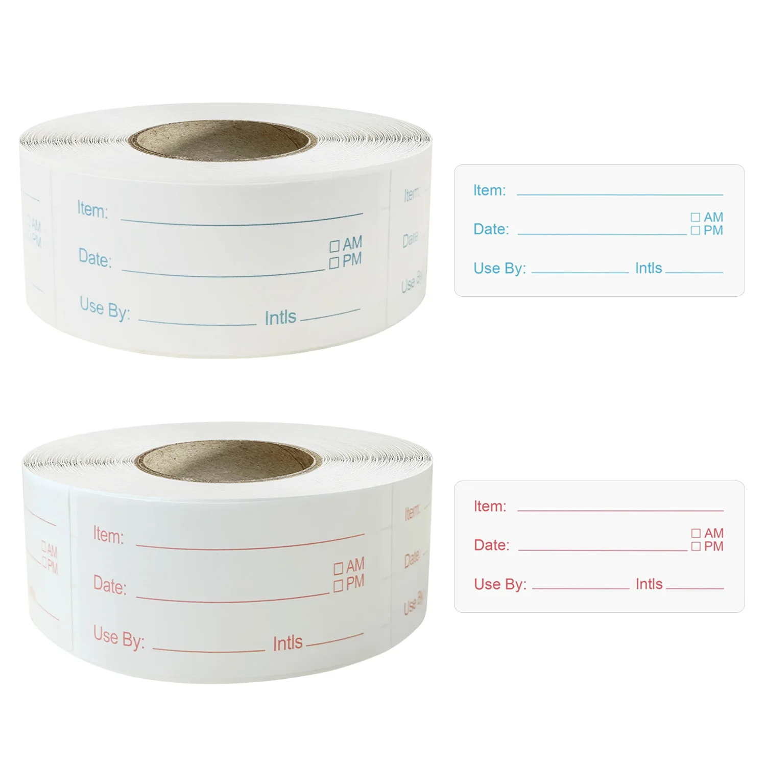500Pcs Removable Food Labels, 1 X 2 Inch Date Stickers for Freezer, Refrigerator Food Containers - Easy to Write