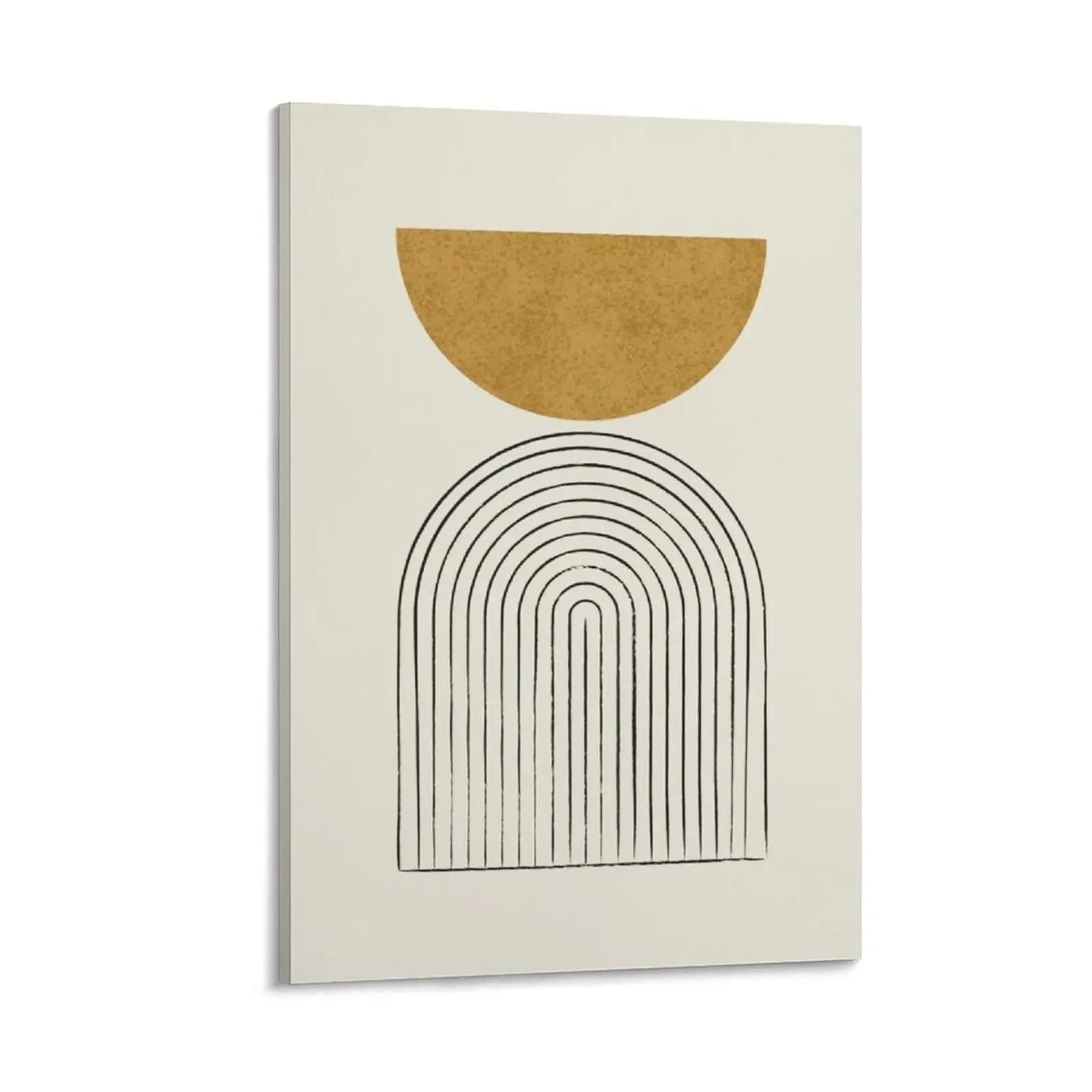 

Arch Balance Gold - Mid century modern Canvas Painting korean room decor stickers & posters
