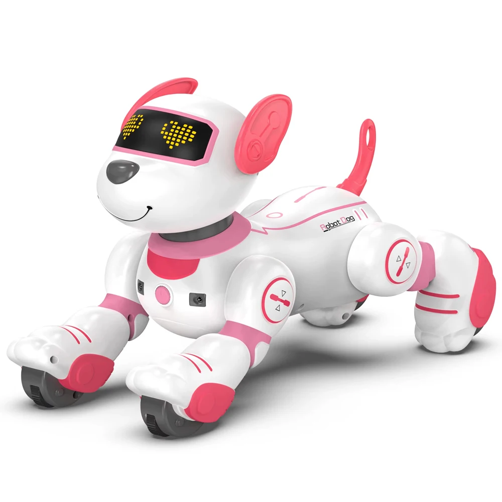 リモコン付きインテリジェントロボット犬,電子歌,ダンス,スマートフォロー,音楽おもちゃ,プログラム可能な子犬,子供向けギフト