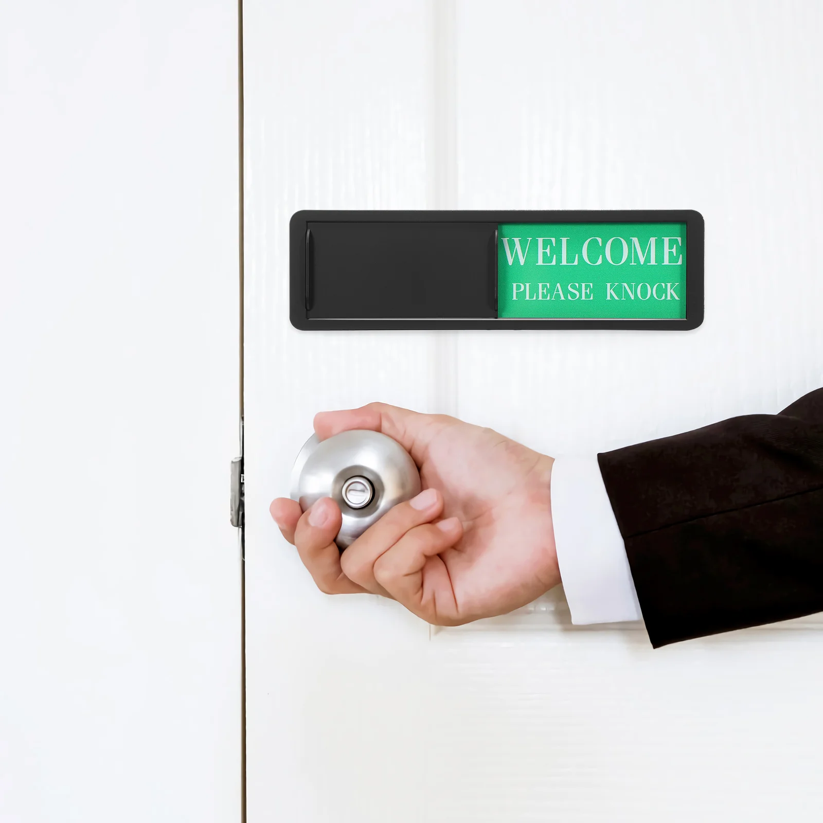 2 Pcs Dishwasher Tiles Occupied Sign Office Door Signs Not Disturb UV Process Slider Privacy Indicator For