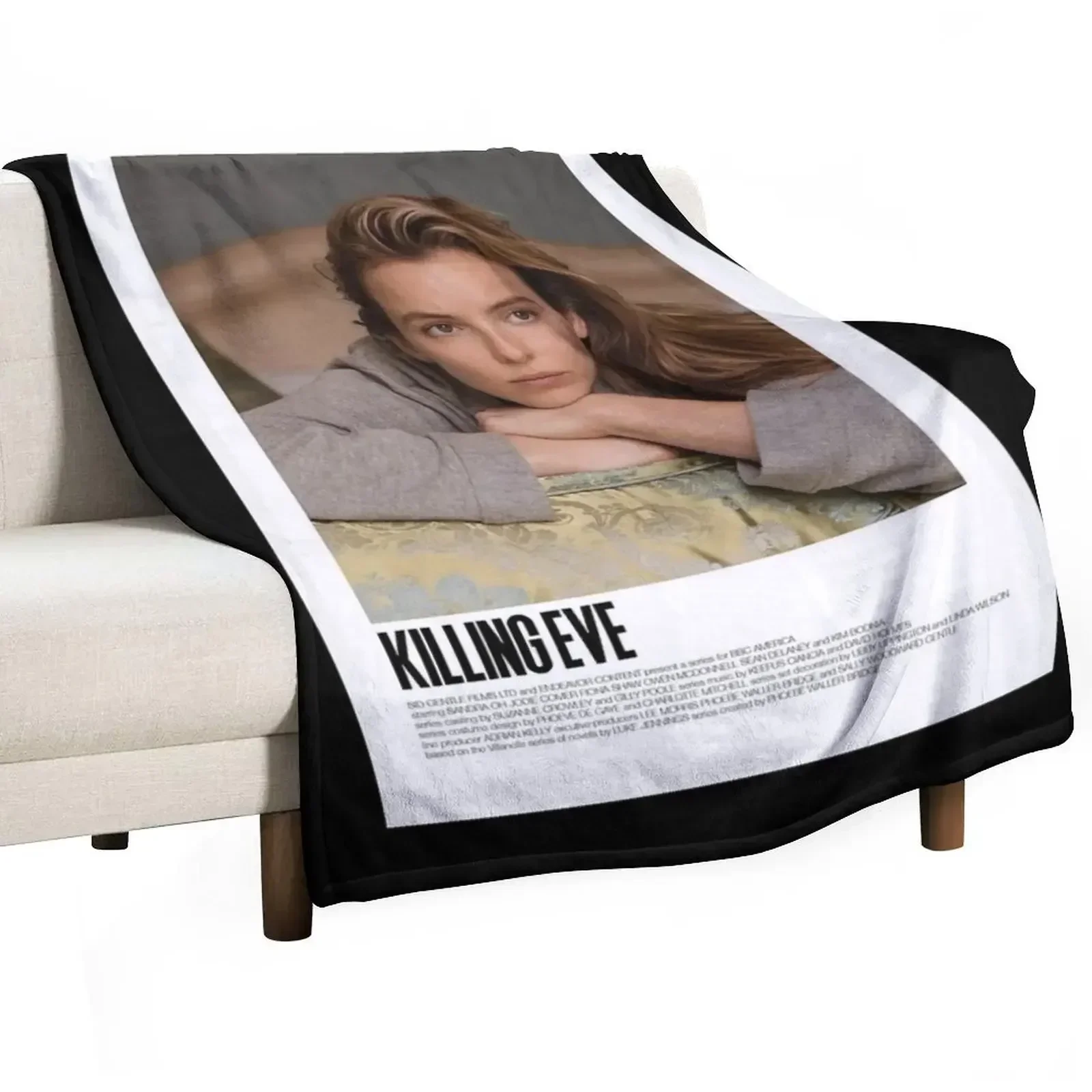 Killing Eve - Jodie Comer Throw Blanket Thins Soft Plush Plaid Flannels Blankets