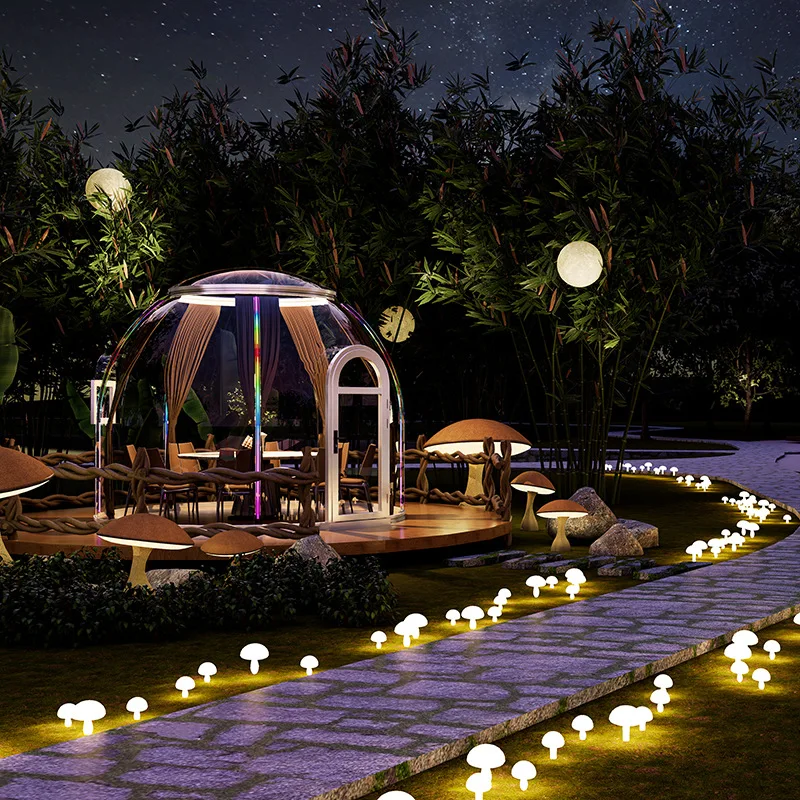 

Большой открытый кемпинг, прозрачный поликарбонатный купольный пузырьковый палатка для наблюдения за звездами, сборный дом