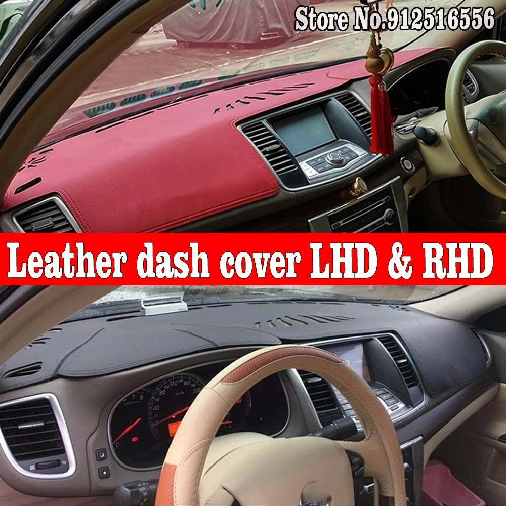 

Car Accessories Leather Dashmat Dash Mat Pad Dashboard Cover Carpet Instrument For Nissan Teana J32 2008 2009 2010 2011 2012