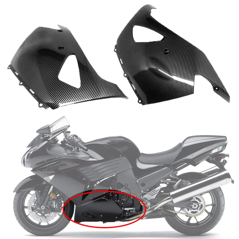 Motorcycle Belly Pan Lower Engine Spoiler Fairing Panel Frame Protection Cover Cowl For Kawasaki ZX-14R 2006-2020 ABS PLASTIC