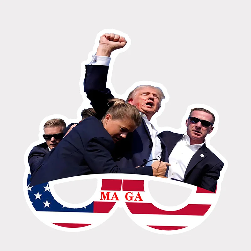 

TRUMP - WHO SHOT ME Birthday Glasses 2024 Assassination Attempt Trump Shot Pennsylvania 14th July Rally Shot Legend USA Glasses