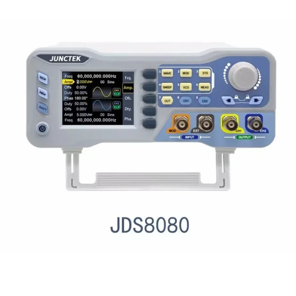 Imagem -02 - Programmeerbare Cnc Dual Channel Dds Função Signaalbron Generator Sweeper Frequentieteller Jds8060 Jds8080