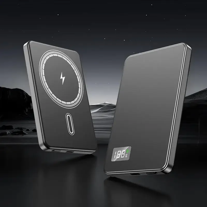 Kabellose magnetische 500000mAh Powerbank, schnelles Laden, tragbarer externer Akku mit PD22.5W für Magsafe, für iPhone17, Samsung