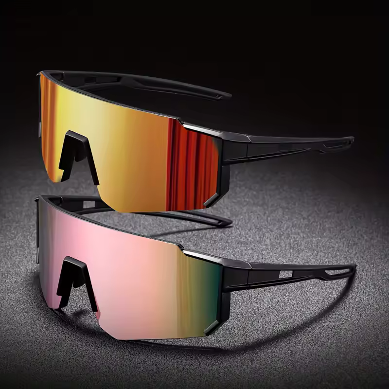 Men's Oversized Cycling Sunglasses Eyewear Bicycle Goggles Windproof Glasses Lens Road Riding Bike - Image 3