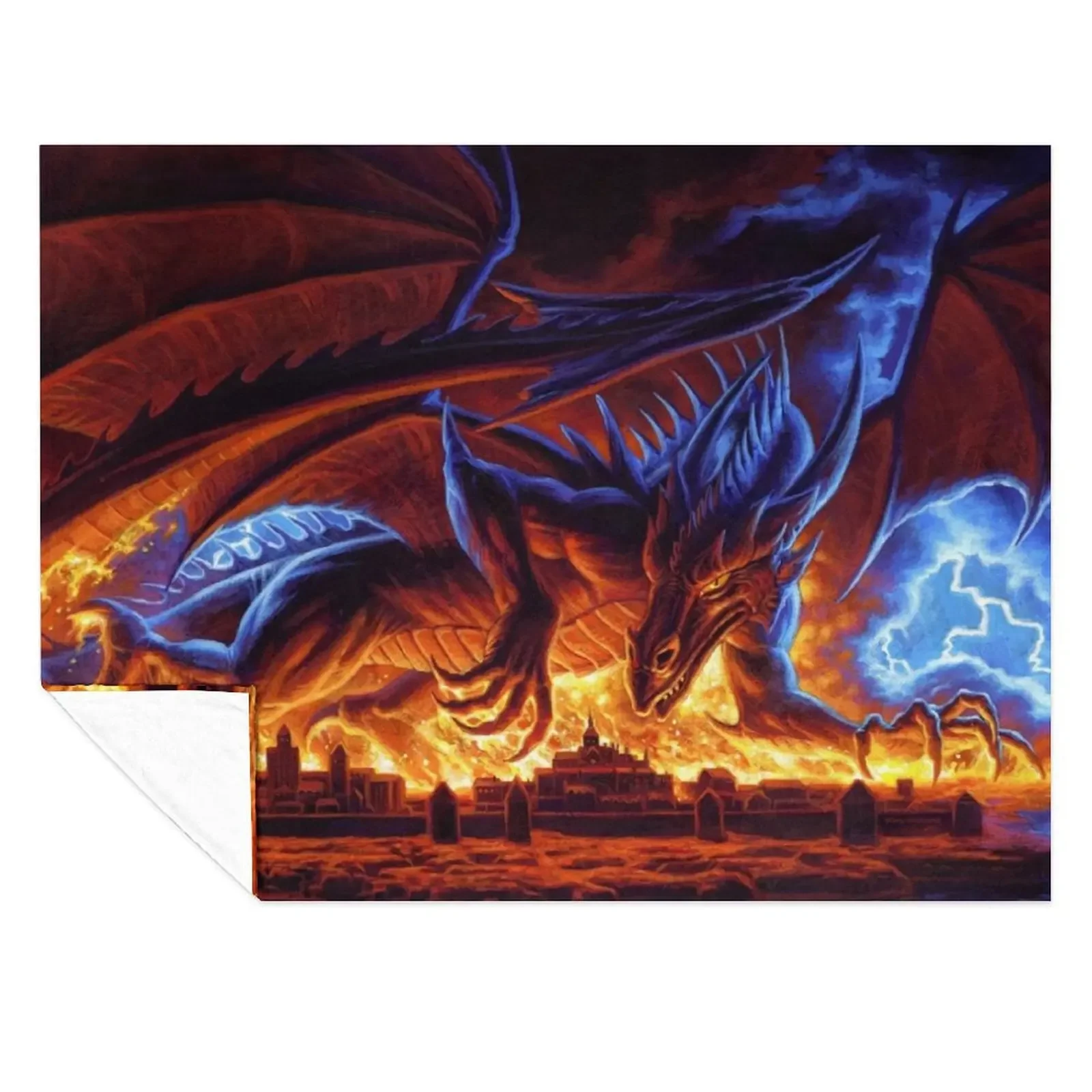 

Hell's Fire Throw Blanket For Baby Soft Plush Plaid Cute Plaid Moving Blankets