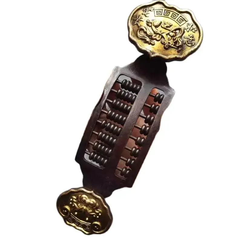 Metal Five Blessings Auspicious Abacus Decoration Decoration Home Office Cultural and Creative Pendant