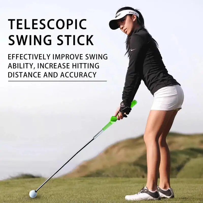 Telescopic Training Stick For Golfers Golf Swing Practice Stick Aid Hand Shape Posture Corrector Training Sticks Golf Exercise