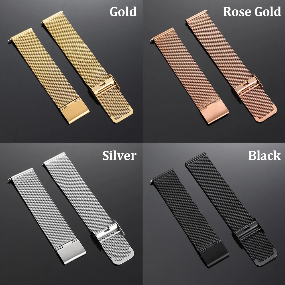 

16mm 18mm 20mm 22mm Quick Release Milanese Strap for Seiko Stainless Steel Bracelets for Samsung Galaxy for Huawei Watch Band