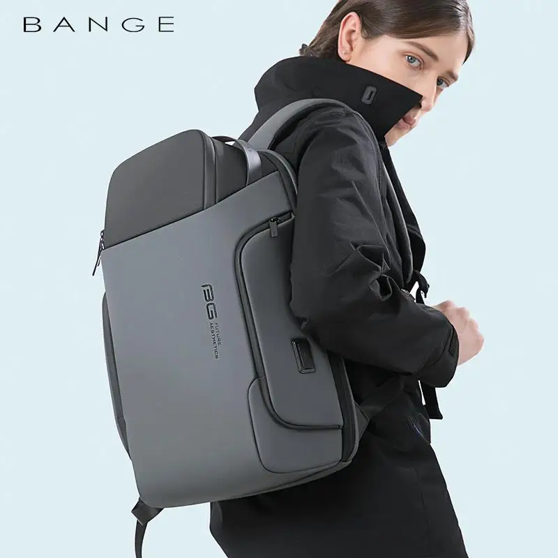 BANGE NEW Design Anti-thief Men Travel Backpack Waterproof 15.6 inch Laptop Bag Man Travel Bag With USB ,Camera backpack for men