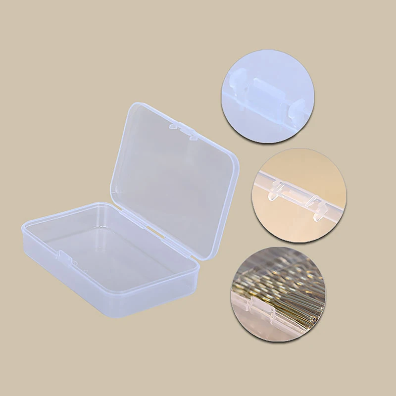 PP Storage Box Mini Transparent Plastic Case Container Square Rectangle Packaging Box For Jewellry Beads Small Items