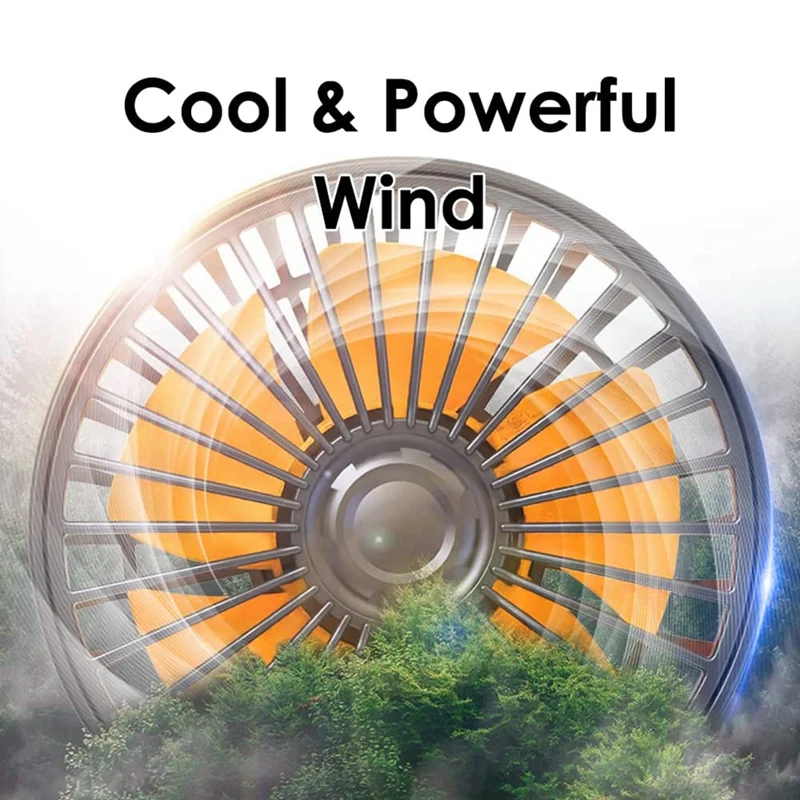 Fan For Car Three-Head Fan For Suvs USB Cooling Air Small Personal Fan 2 Speeds Electric Fan For Truck Vehicle