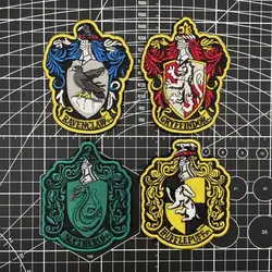 Harried Anime Figure Embroidery Patches Clothes Stickers potters Magic Academy Jacket Cartoon Decor Pants Bag Clothing Patch