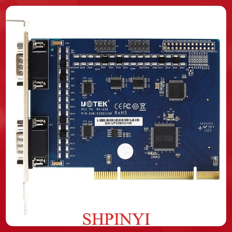 

High Quality PCI to RS-232 Serial Card 4 Ports RS232 to PCI Converter DB9 COM Adapter UT-7704