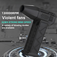 Electric Air Blower Mini Brushless Air Duster 3 Speed Turbo Violent Blower Rechargeable Cordless Portable Computer Car Cleaning