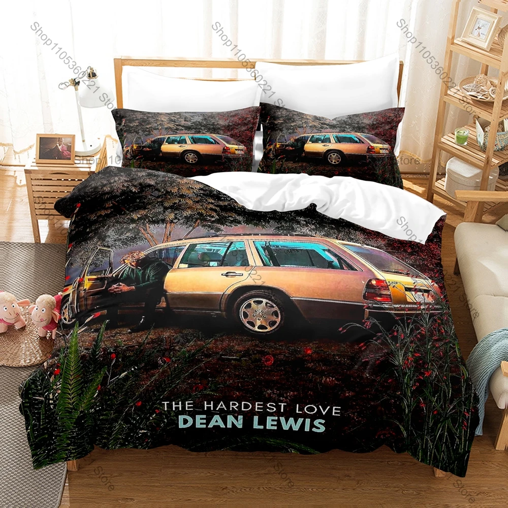 Ästhetisches Retro-Bettwäsche-Set mit Grafik „How Do I Say Goodbye“ von D-Dean Lewis, Bettbezug mit 2 Kissenbezügen, Raumdekoration für Erwachsene