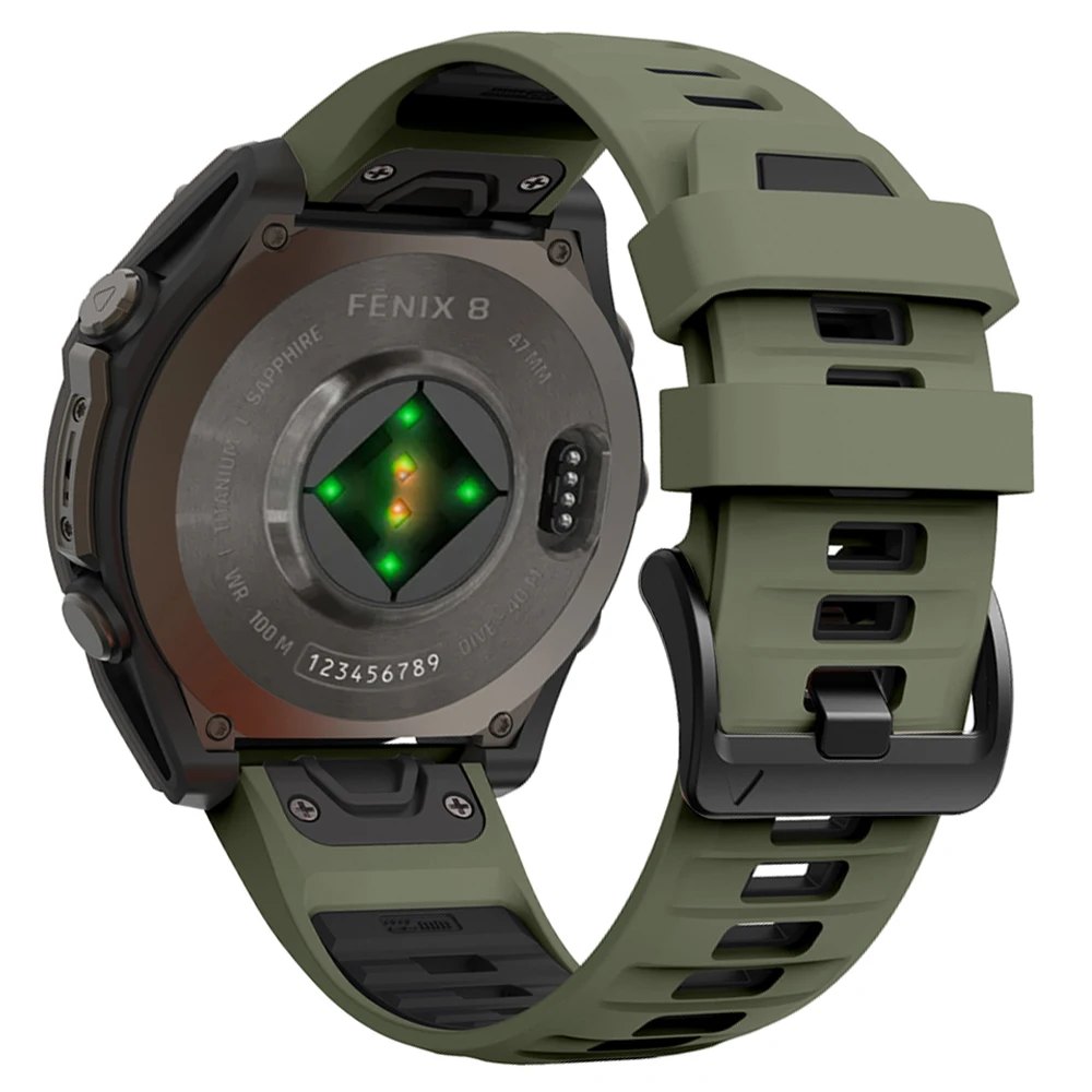 22mm 26mm Silikonarmband für Garmin Fenix 8 E 7X 7 Pro Solar/6X 6 Sapphire 5X/Epix/Tactix 8 QuickFit Uhrenarmband 1:1 Offizielles Armband