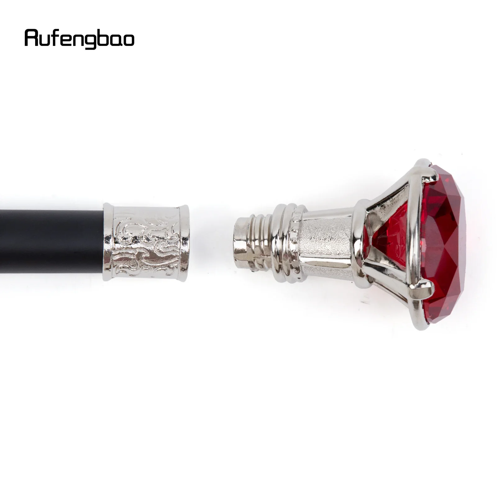 Red Diamond Type White Walking Stick Fashion  Decorative Cane For Halloween For Cosplay And Parties, For Cosplay & Party view 5