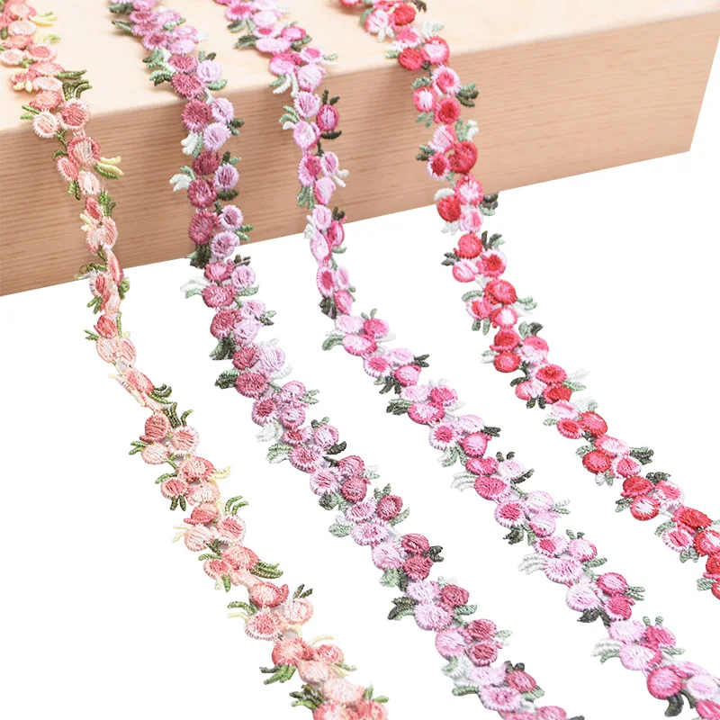 68 inch Floral Lace Fabirc Ribbon Embroidered Flower Lace Trim DIY Sewing Handmade Decorative Ribbon Polyester Lace Trim