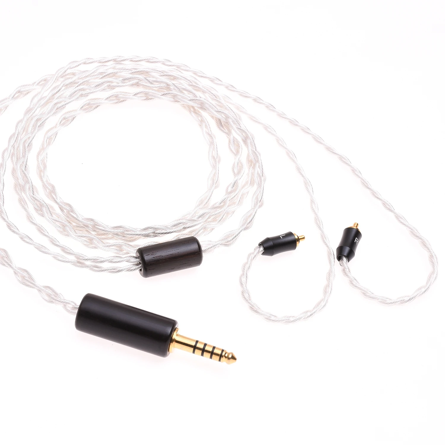 Crystal 4 Cores 6N OCC Gold Silver Plated Headphones Upgrade Cable IPX Connector For UE Live UE6 Pro UE18+