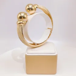 New Fashion Gold Plated Women Bracelets Round Design Simple Jewelry for Women Girls Gifts Gold Silver High Quality Free Shipping